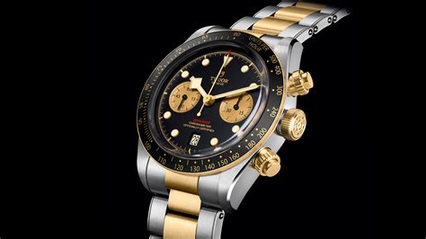 tudor steel and gold chrono|tudor s&g black bay.